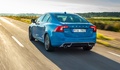 Volvo S60 Polestar bleu 3/4 arrière gauche travelling