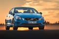 Volvo S60 Polestar bleu 3/4 avant droit