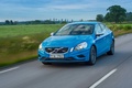 Volvo S60 Polestar bleu 3/4 avant gauche travelling