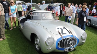 Mercedes 300SL race, gris-bleu, 3-4 avd