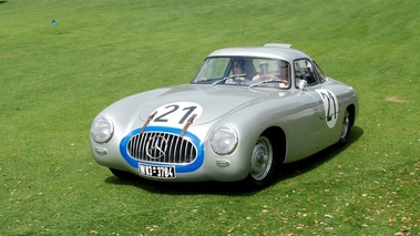 Mercedes 300SL race, gris-bleu, 3-4 avg 2