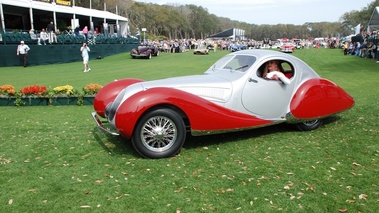 Talbot Lago Figoni Goutte d'eau, gris+rouge, 3-4 avg