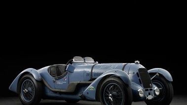 Talbot Lago T150C, bleu, 3-4 avd