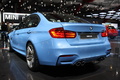 BMW M3 - bleue - 3/4 arrière gauche