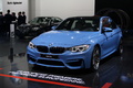 BMW M3 - bleue - 3/4 avant gauche