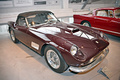Exposition Ferrari - Panthéon Automobile de Bâle - 250 GT California Spider bordeaux 3/4 avant droit