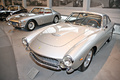 Exposition Ferrari - Panthéon Automobile de Bâle - 250 GT Lusso gris vue de 3/4 avant gauche