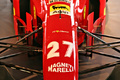 Exposition Ferrari - Panthéon Automobile de Bâle - F1 rouge face avant coupé debout