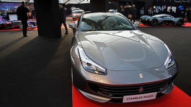 Festival Automobile International de Paris 2017 - Ferrari GTC/4 Lusso anthracite face avant