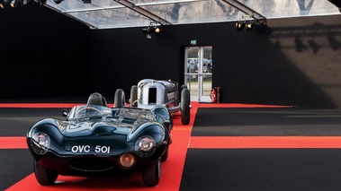 Festival Automobile International de Paris 2017 - Jaguar Type D Prototype vert face vant