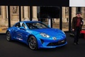 Festival Automobile International de Paris 2018 - Alpine A110 bleu 3/4 avant droit