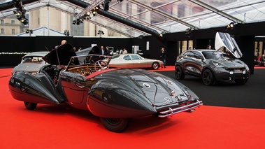 Festival Automobile International de Paris 2018 - Delahaye anthracite 3/4 arrière gauche