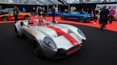 Festival Automobile International de Paris 2018 - Jannarelly Design-1 gris/rouge 3/4 avant droit