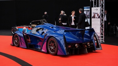 Festival Automobile International de Paris 2018 - Ligier JS P4 bleu 3/4 arrière gauche