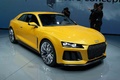 Audi Sport Quattro Concept jaune 3/4 avant droit