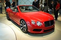 Bentley Continental GTC V8 S rouge 3/4 avant droit