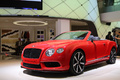 Bentley Continental GTC V8 S rouge 3/4 avant gauche