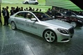 Mercedes Classe S Hybrid gris 3/4 avant droit