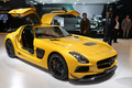 Mercedes SLS AMG Black Series jaune 3/4 avant droit