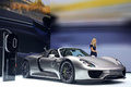 Porsche 918 Spyder anthracite 3/4 avant droit