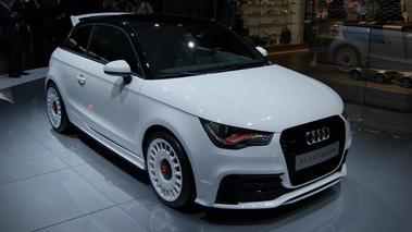 Salon de Genève 2012 - Audi A1 Quattro blanc 3/4 avant droit