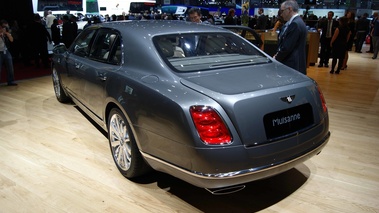 Salon de Genève 2012 - Bentley Mulsanne anthracite 3/4 arrière gauche