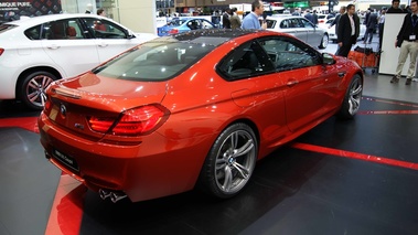 Salon de Genève 2012 - BMW M6 orange 3/4 arrière droit