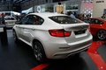 Salon de Genève 2012 - BMW X6 M blanc 3/4 arrière gauche