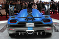 Salon de Genève 2012 - Koenigsegg Agera R bleu mate face arrière