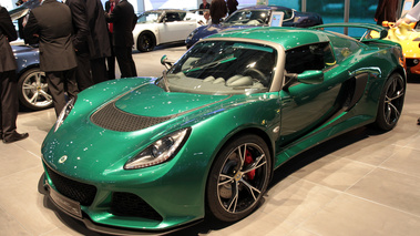 Salon de Genève 2012 - Lotus Exige S vert 3/4 avant gauche