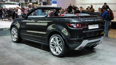 Salon de Genève 2012 - Range Rover Evoque Convertible Concept anthracite 3/4 arrière gauche