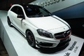 Salon de Genève 2013 - Mercedes A45 AMG blanc 3/4 avant droit