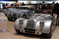 Salon de Genève 2013 - Morgan Plus 8 gris mate 3/4 avant gauche