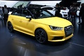 Audi S1 jaune 3/4 avant droit