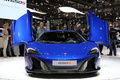 McLaren 650S bleu face avant portes ouvertes