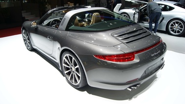 Porsche 991 Targa anthracite 3/4 arrière gauche