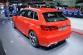 Audi RS3 Sportback rouge 3/4 arrière gauche