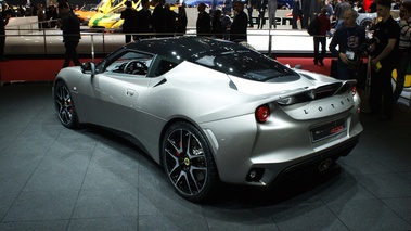 Lotus Evora 400 gris 3/4 arrière gauche