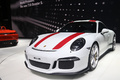 Salon de Genève 2016 - Porsche 991 R blanc 3/4 avant gauche