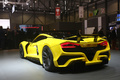 Salon de Genève 2018 - Hennessey Venom F5 jaune 3/4 arrière gauche