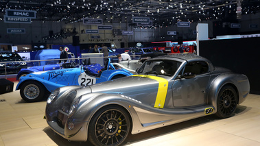 Salon de Genève 2018 - Morgan Aero GT anthracite 3/4 avant gauche