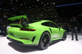 Salon de Genève 2018 - Porsche 991 GT3 RS MkII vert 3/4 arrière droit