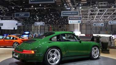 Salon de Genève 2018 - Ruf SCR vert 3/4 arrière droit