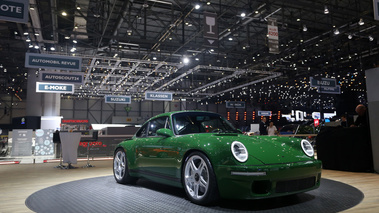 Salon de Genève 2018 - Ruf SCR vert 3/4 avant droit