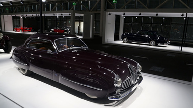 Grand Basel 2018 - Delahaye 135M Ghia bordeaux 3/4 avant droit