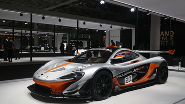 Grand Basel 2018 - McLaren P1 GTR gris/orange 3/4 avant gauche