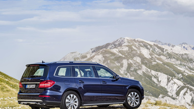 Mercedes GLS - Bleu - 3/4 arrière droit