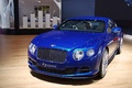 Mondial de l'Automobile de Paris 2012 - Bentley Continental GT Speed bleu 3/4 avant gauche