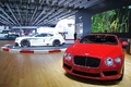 Mondial de l'Automobile de Paris 2012 - Bentley Continental GTC V8 rouge face avant