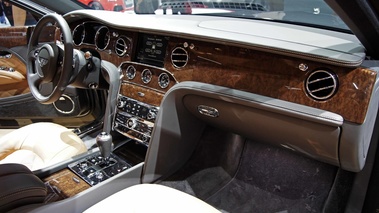 Mondial de l'Automobile de Paris 2012 - Bentley Mulsanne Interior Executive anthracite intérieur